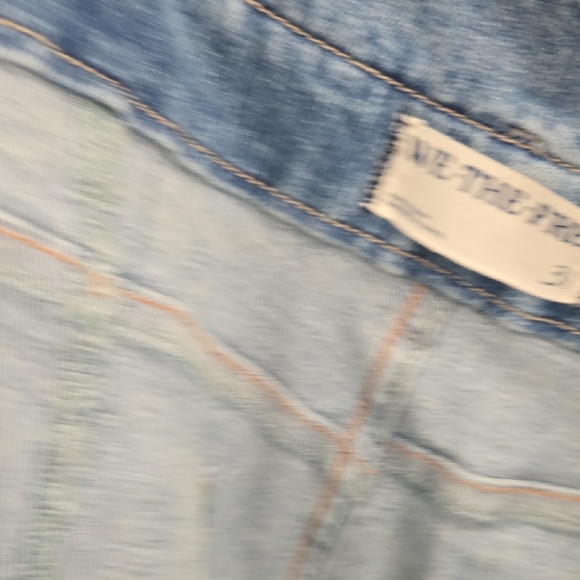 We The Free Blue Flare Wide Leg Jeans Classic Style - Picture 15 of 16